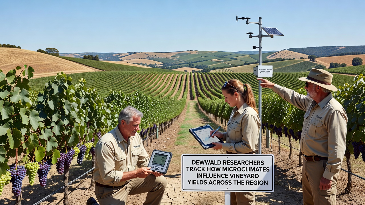 Dewwald Researchers Track How Microclimates Influence Vineyard Yields Across the Region