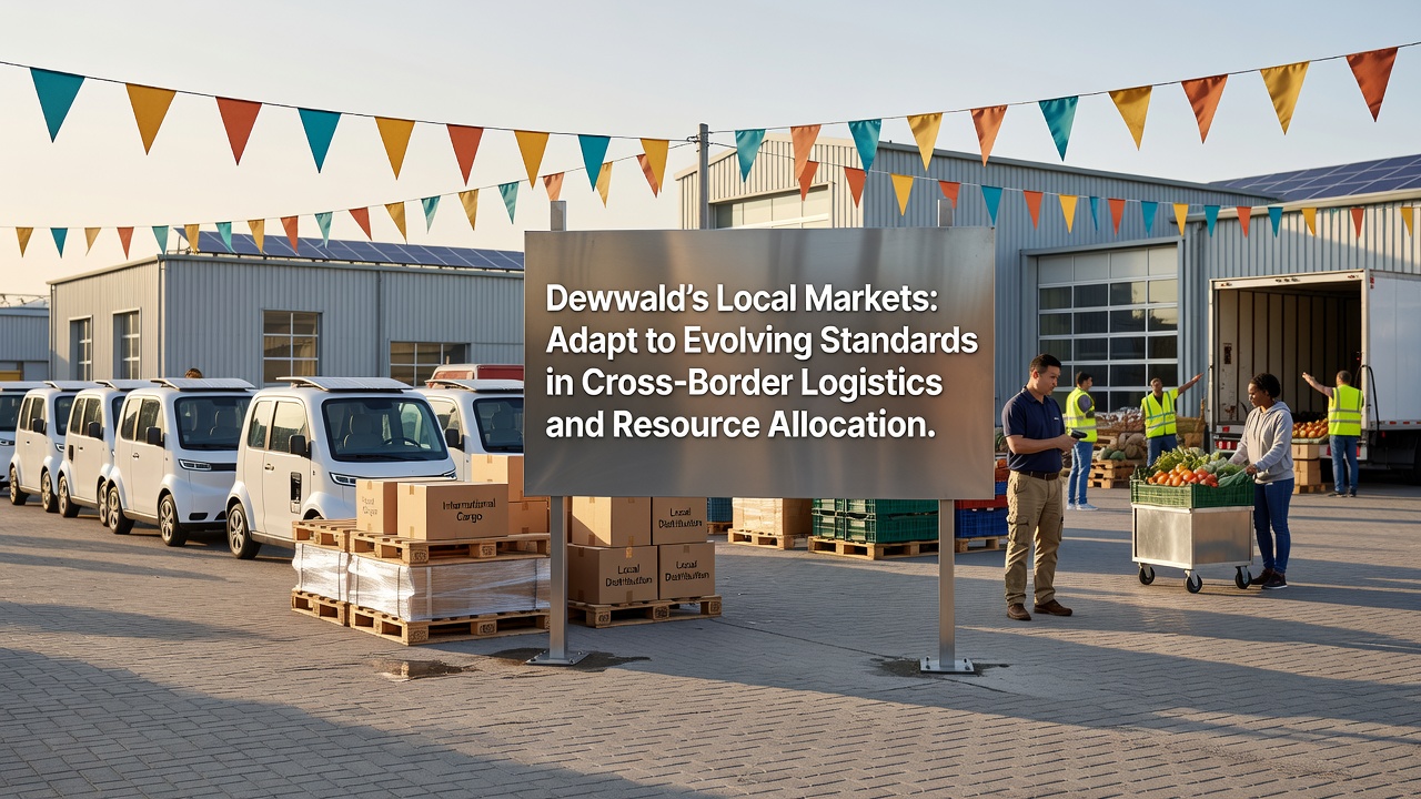 Resource allocation dashboards used by Dewwald market operators for cross-border shipments